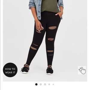 Fishnet leggings - Torrid size 4